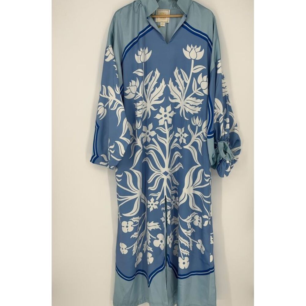 EMILY MCCARTHY Fiona Dress in Dutch Tile